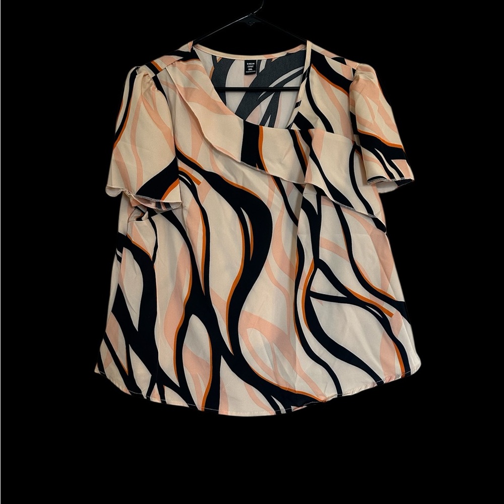 Stylish Women's Top with Abstract Design
